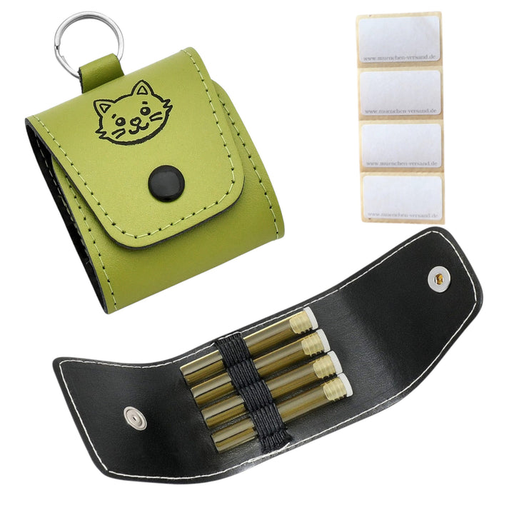 Set d'urgence avec gaufrage, 4 verres et étiquettes