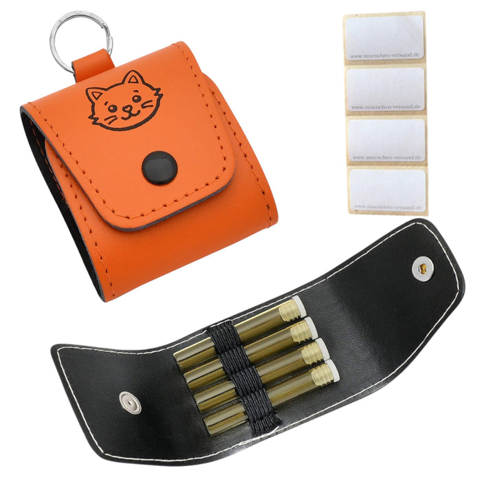 Set d'urgence avec gaufrage, 4 verres et étiquettes