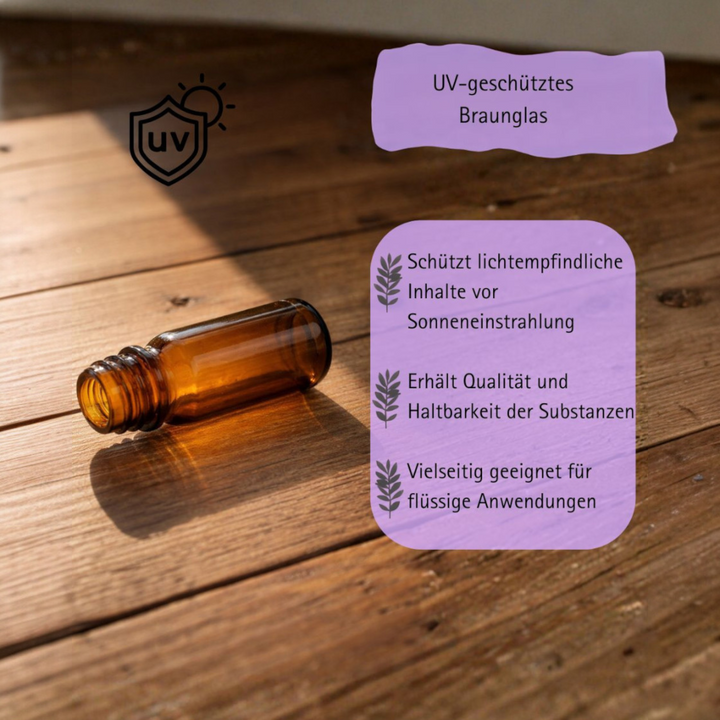 10ml Apothekerflaschen mit Tropfer, Schrauber, Pipetten, Vereinzler