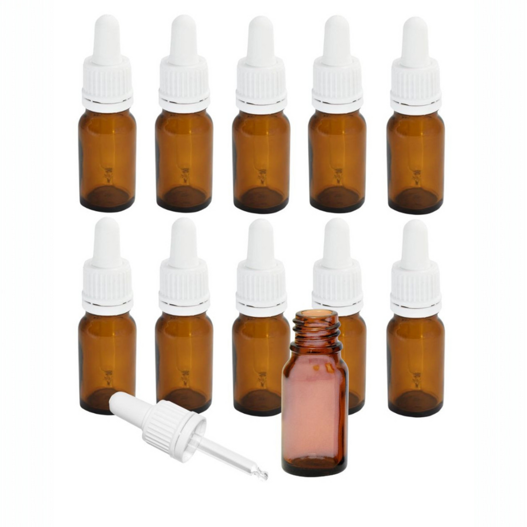 10ml Apothekerflaschen mit Tropfer, Schrauber, Pipetten, Vereinzler