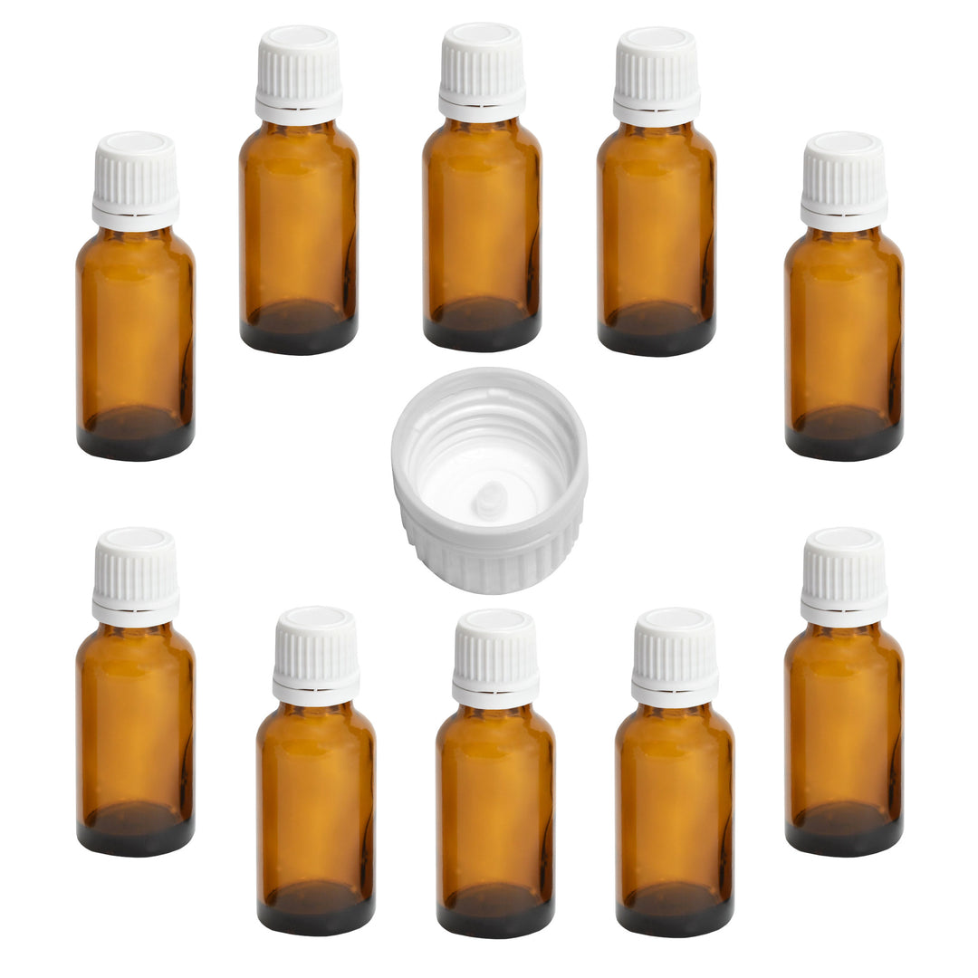 20ml Apothekerflaschen mit Tropfer, Schrauber, Pipetten, Vereinzler