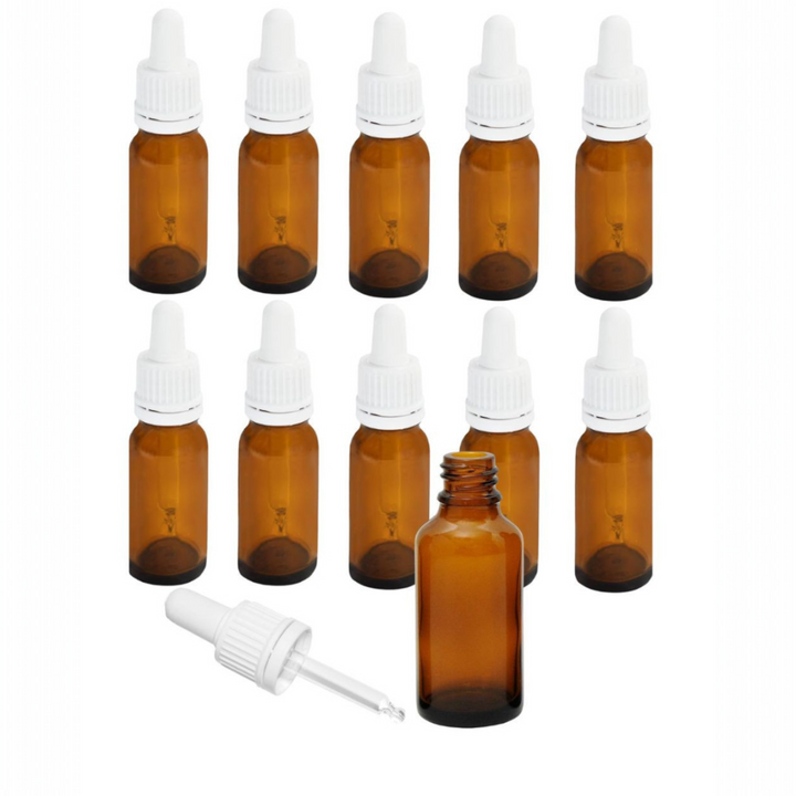 50ml Apothekerflaschen mit Tropfer, Schrauber, Pipetten, Vereinzler