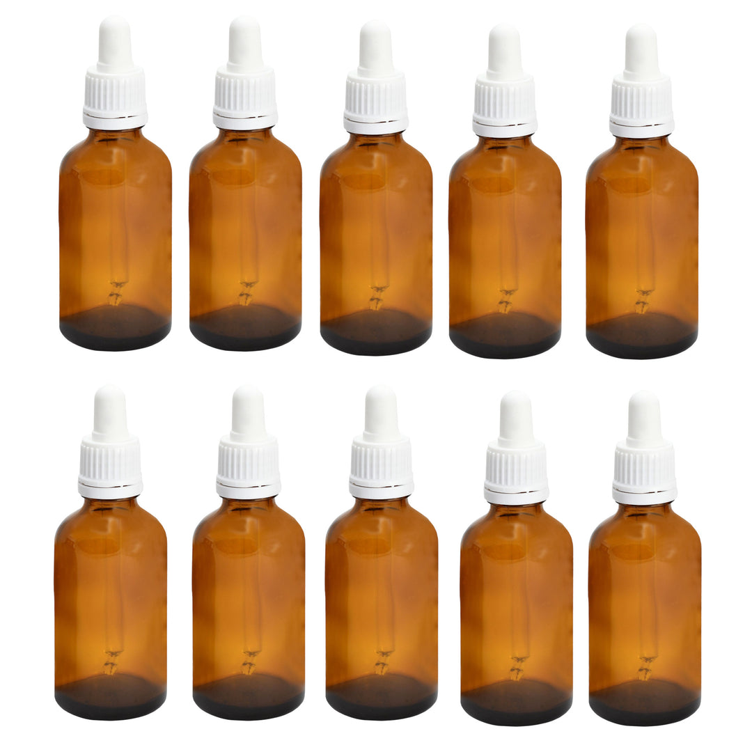 50ml Apothekerflaschen mit Tropfer, Schrauber, Pipetten, Vereinzler