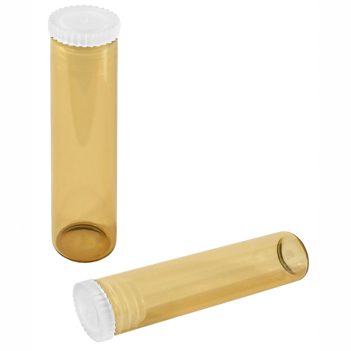 Flachbodengläser 50mm x ø 12mm AR-Klarglas und Illax-Braunglas