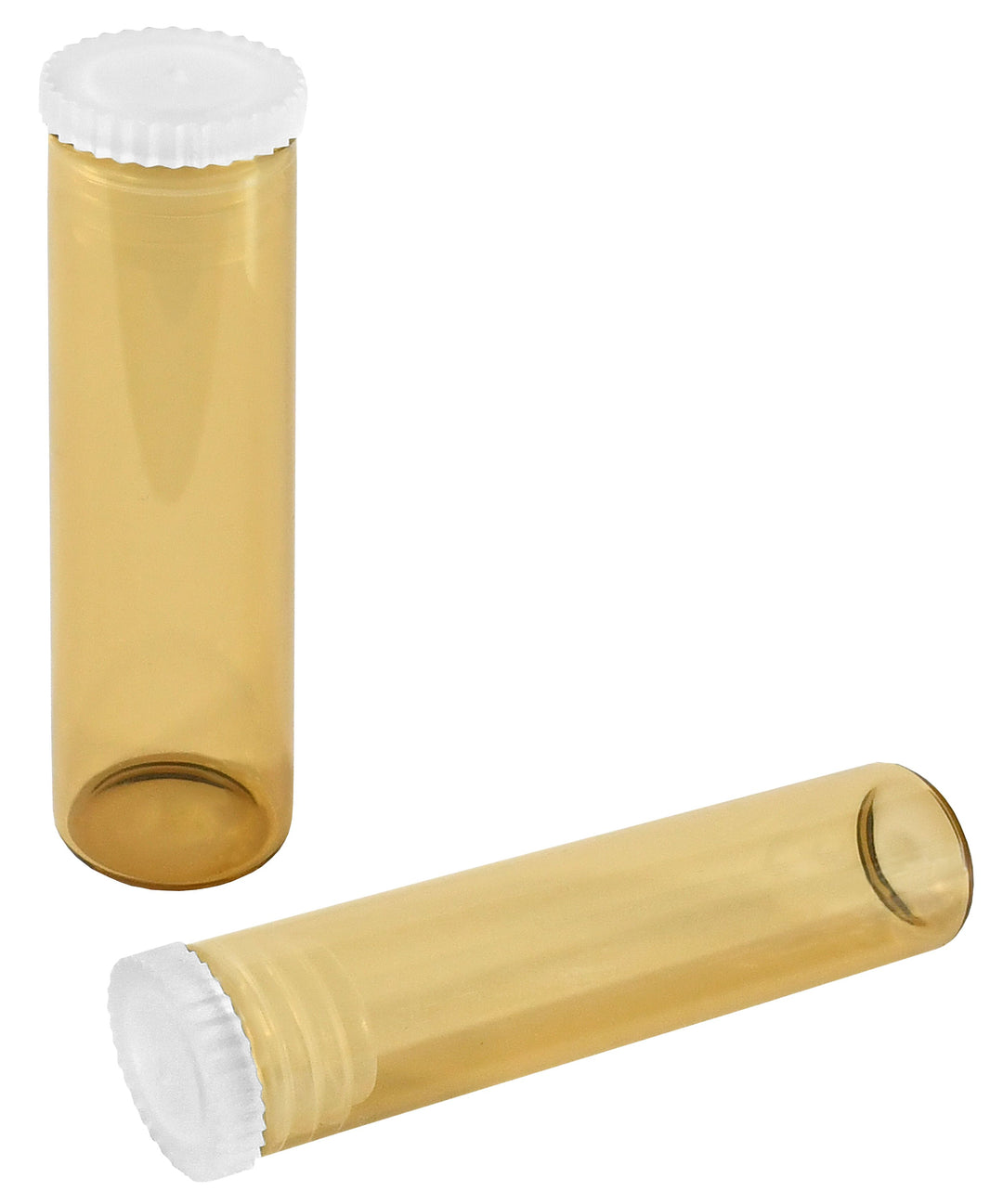 Flachbodengläser 50mm x ø 14mm AR-Klarglas und Illax-Braunglas