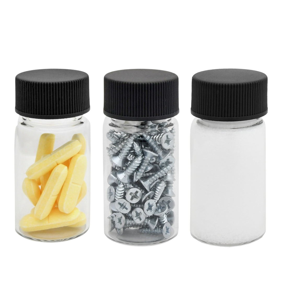 Gewindeflaschen, Schraubgläser, Schraubgläschen 20g/ml 57mm x Ø27,5mm