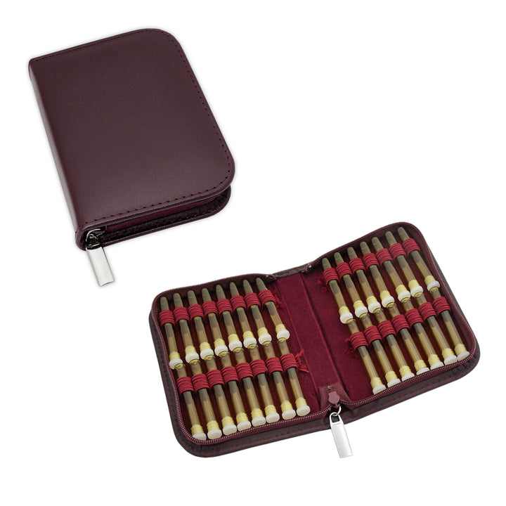 Classic Globuli Cases with 10 - 468 Globule Bottles Leather, many colors