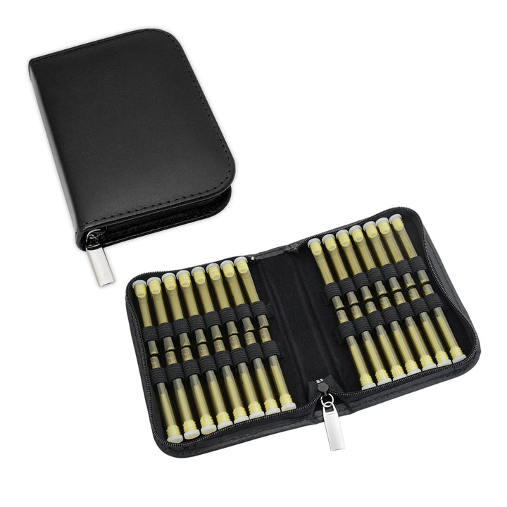 Classic Globuli Cases with 10 - 468 Globule Bottles Leather, many colors