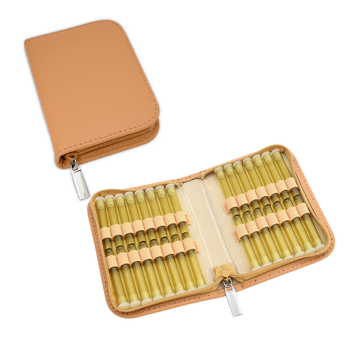 Classic Globuli Cases with 10 - 468 Globule Bottles Leather, many colors