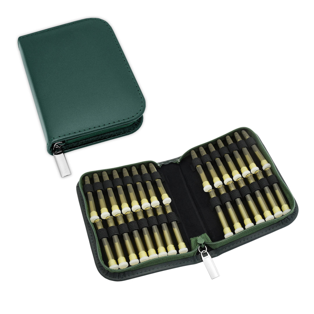 Classic Globuli Cases with 10 - 468 Globule Bottles Leather, many colors