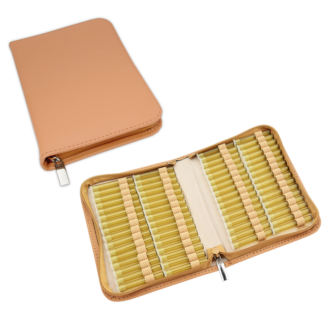 Classic Globuli Cases with 10 - 468 Globule Bottles Leather, many colors