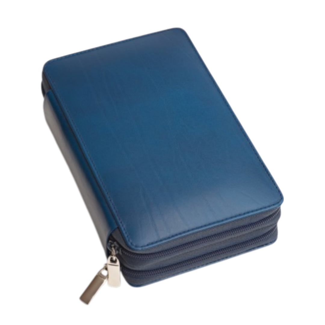136er Taschenapotheke MIT Gläsern, Leder bordeaux, schwarz, natur, blau, grün