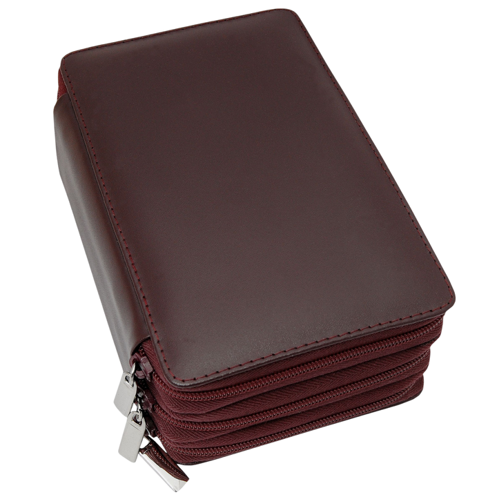204er Taschenapotheke MIT Gläsern, Leder bordeaux, schwarz, natur, blau, grün