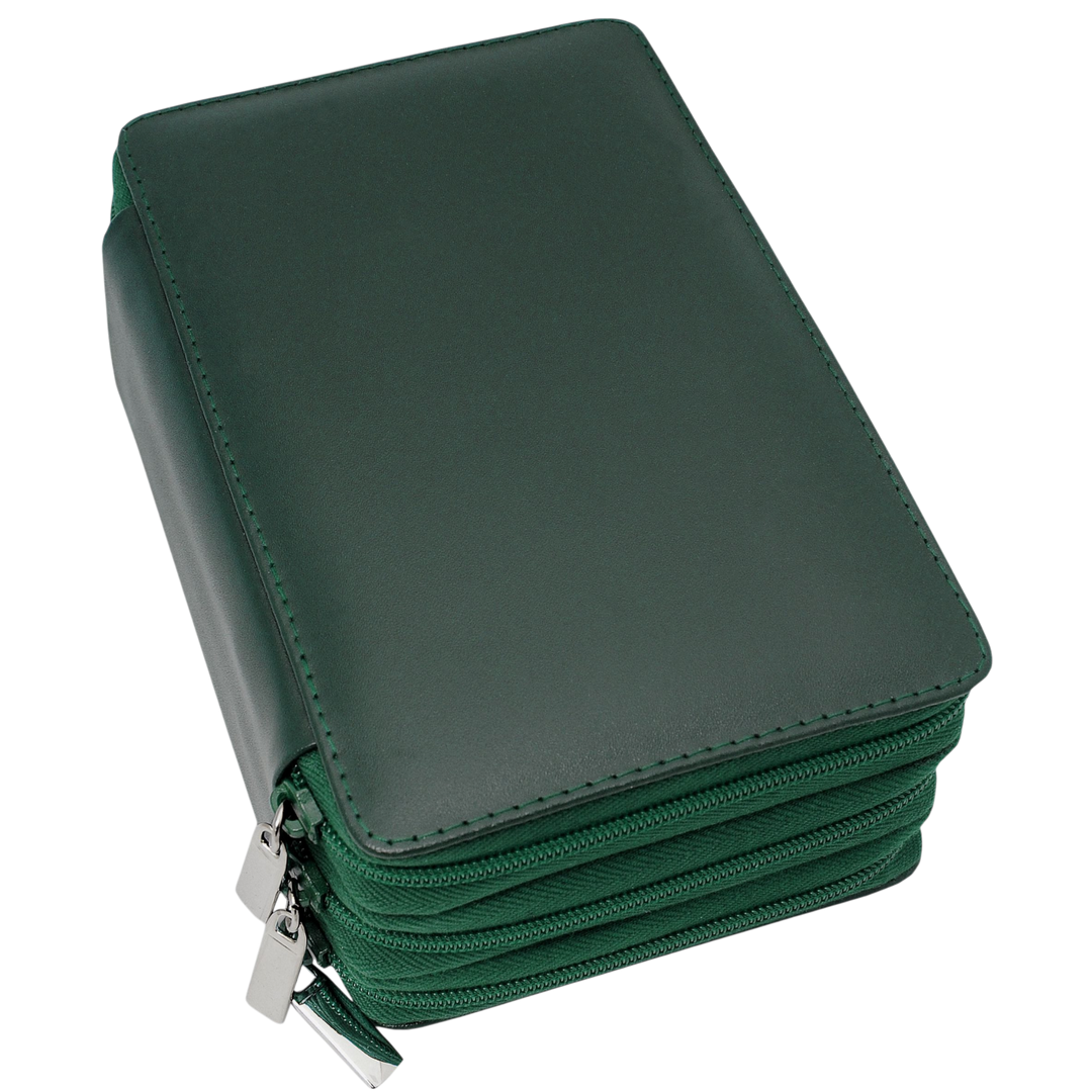 204er Taschenapotheke MIT Gläsern, Leder bordeaux, schwarz, natur, blau, grün