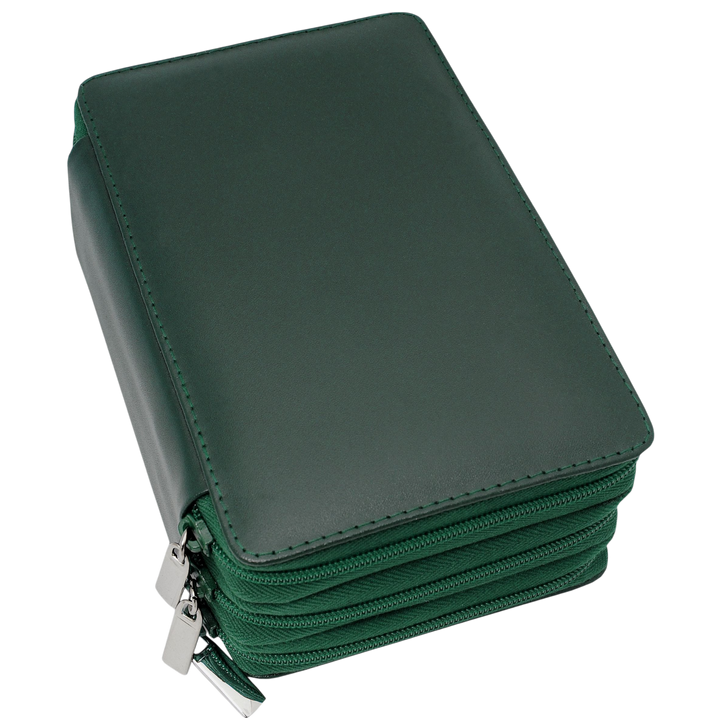 204er Taschenapotheke MIT Gläsern, Leder bordeaux, schwarz, natur, blau, grün
