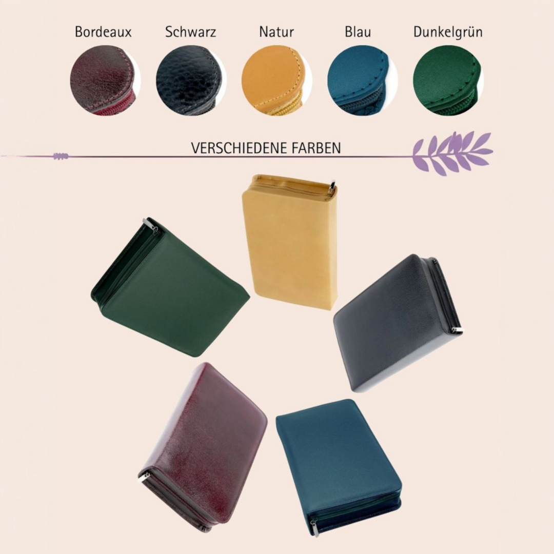 Classic Globuli Cases with 10 - 468 Globule Bottles Leather, many colors