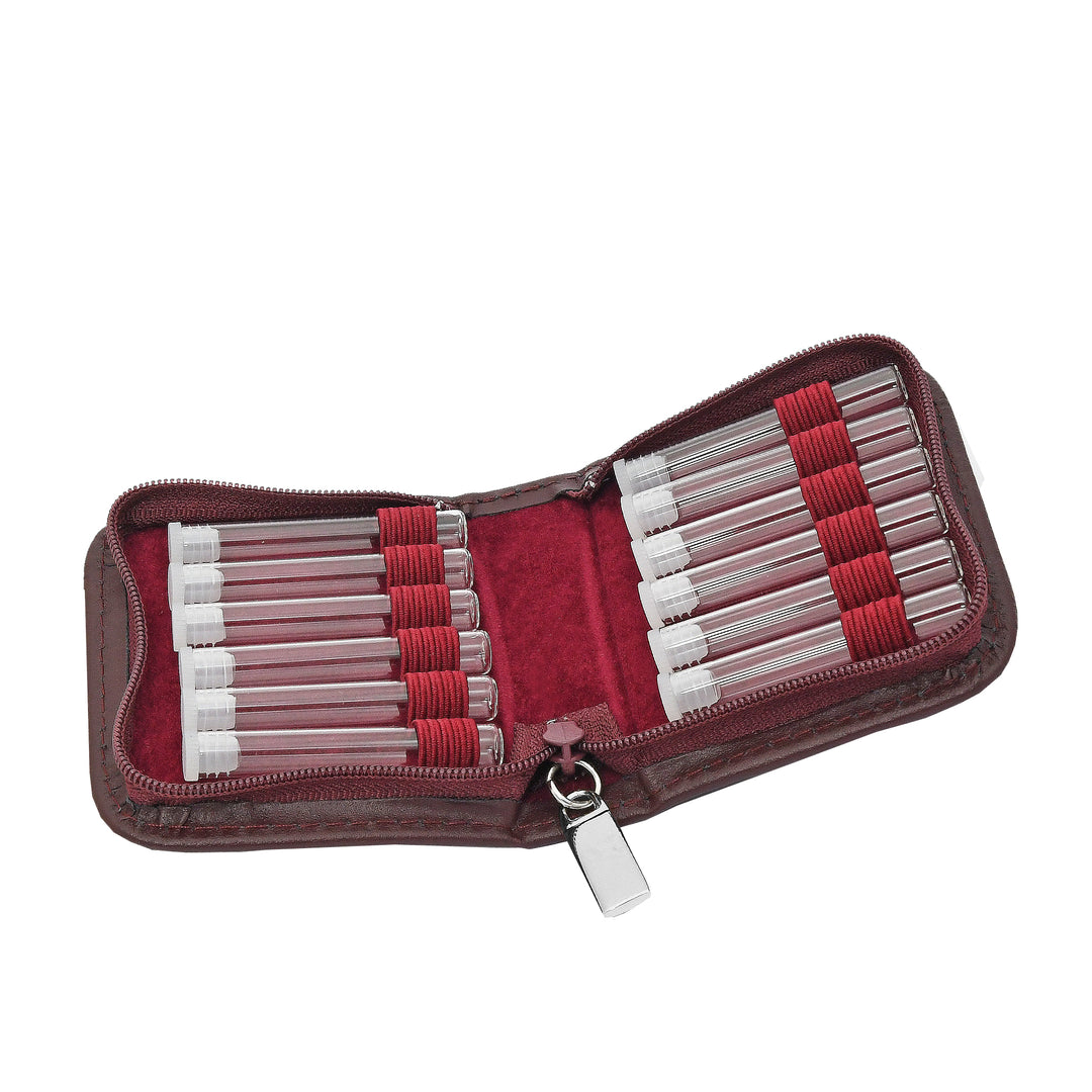 Classic Globuli Cases with 10 - 468 Globule Bottles Leather, many colors