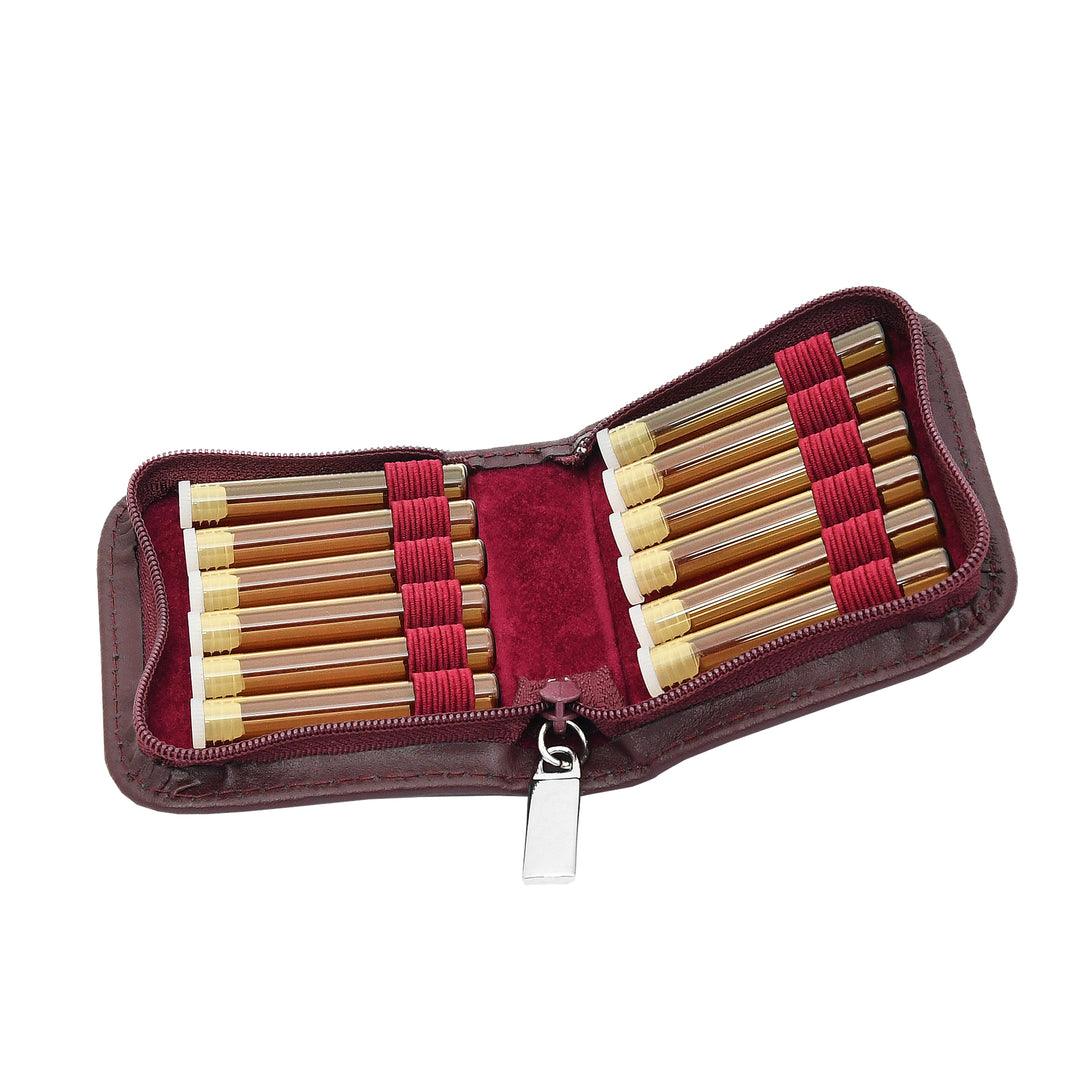 Classic Globuli Cases with 10 - 468 Globule Bottles Leather, many colors