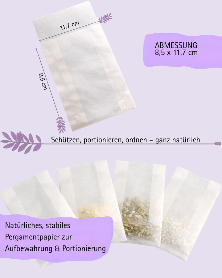 Pergamenttütchen 8,5 x 11,7 cm