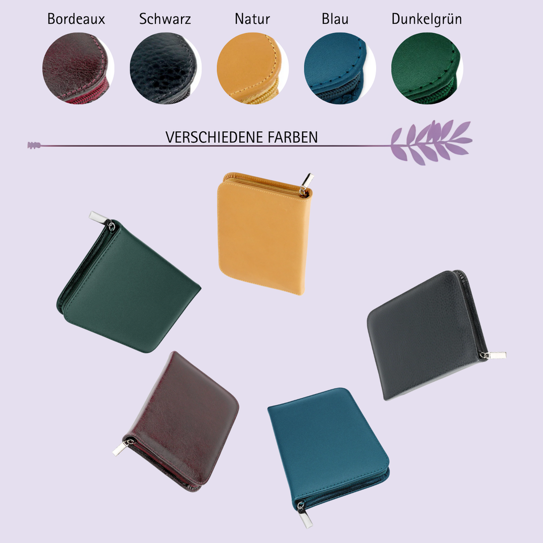 Classic Globuli Cases with 10 - 468 Globule Bottles Leather, many colors