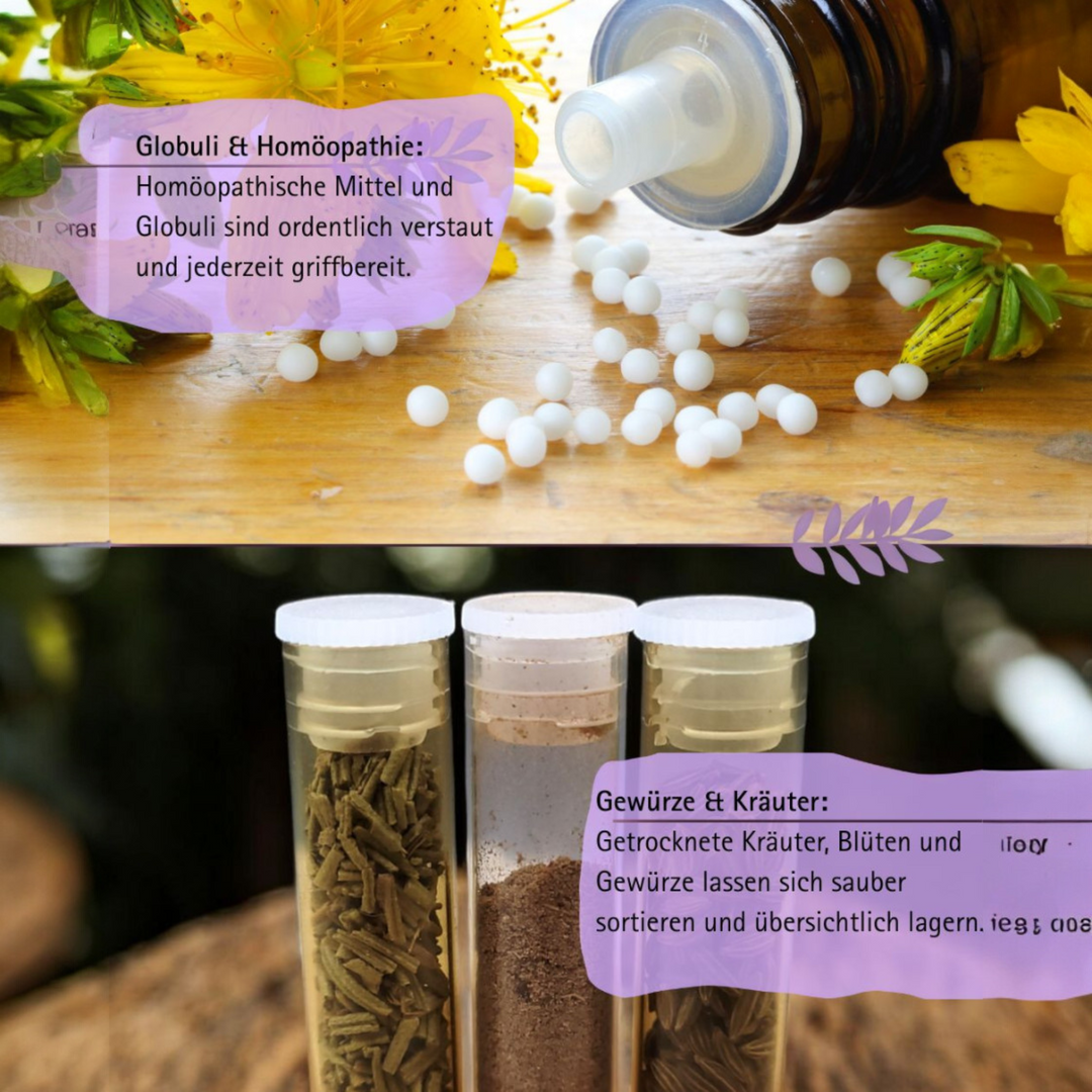 flat-bottomed glasses 50mm x ø 10mm