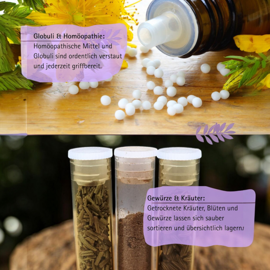 flat-bottomed glasses 50mm x ø 10mm