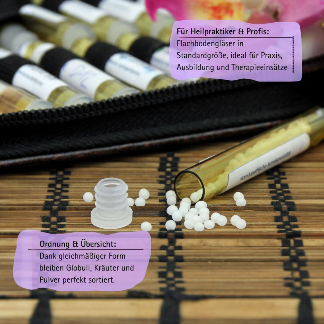 flat-bottomed glasses 50mm x ø 10mm