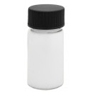 Gewindeflaschen 20g/ml, Laborglas mit Schraubdeckel schwarz, 57mm x Ø27,5mm Klarglas 113 Stck.