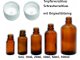 10 Stück 10ml Apothekerflaschen mit Tropferverschluß, Medizinflaschen UV-Schutz Braunglas