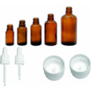 100 Stück 10ml Apothekerflaschen mit Pipetten, UV-Schutz Braunglas